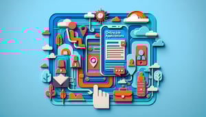 Paper art illustration representing an experience form template for FormCreatorAI article