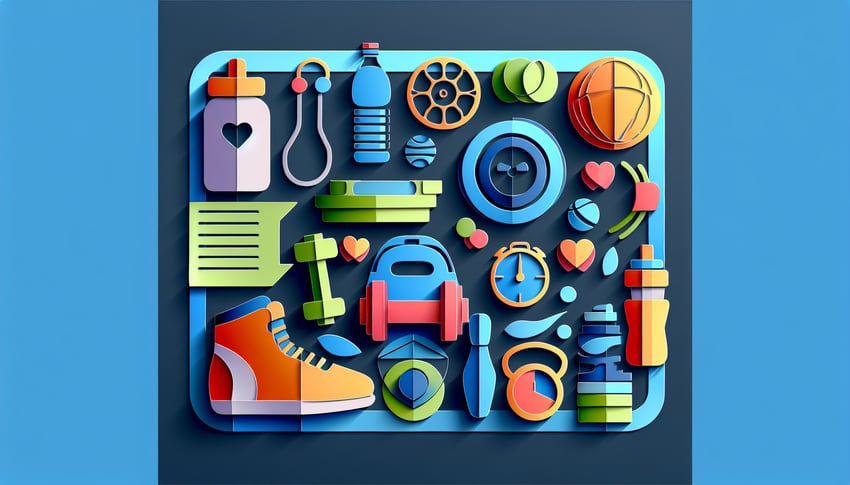 Paper art illustration representing a fitness waiver form for an article on FormCreatorAI