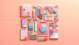 paper art illustration featuring a logo design brief form for FormCreatorAI article