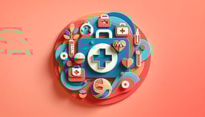 Paper art illustration depicting an excused absence form with checkboxes and spaces for details and signatures