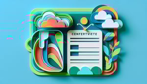 Paper art illustration depicting a reservation confirmation form for FormCreatorAI article
