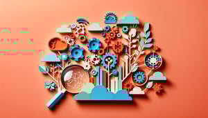 Paper art illustration depicting a root cause analysis form template for FormCreatorAI article
