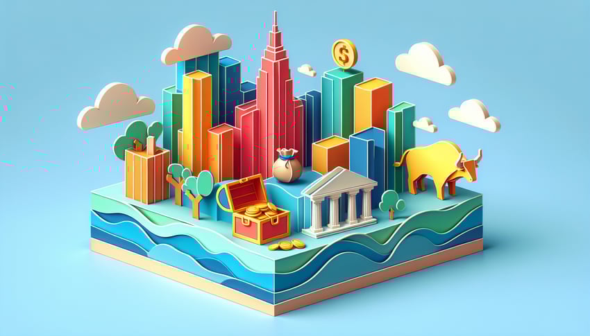 Paper art illustration featuring an asset management checklist for FormCreatorAI article.