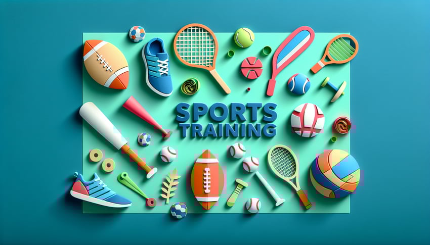 paper art illustration depicting a sports training liability waiver form with checkboxes and signature line