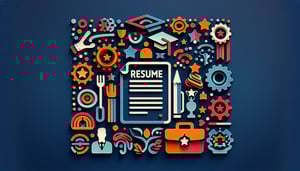 Paper art illustration showcasing a detailed resume form template for FormCreatorAI article