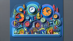 Paper art illustration depicting a shift preference form for FormCreatorAI article.