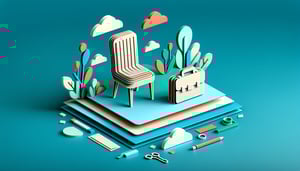 Paper art illustration depicting a vendor offboarding checklist for FormCreatorAI article