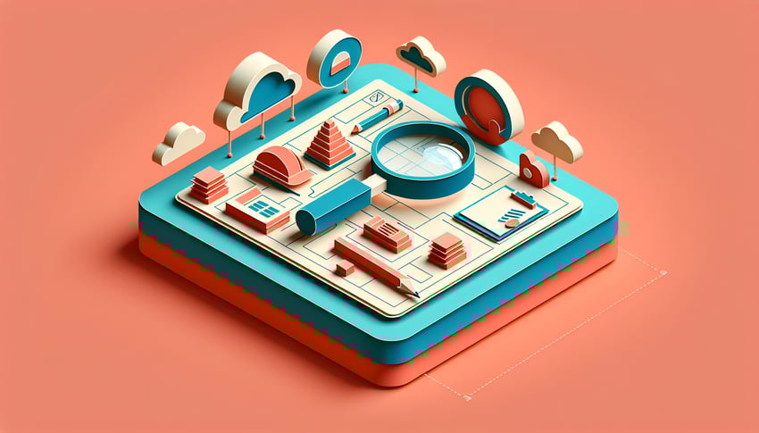 Paper art illustration depicting a field inspection form with checkboxes and notes for FormCreatorAI article