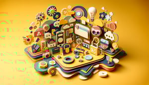 Paper art illustration representing brand ambassador contract form template for FormCreatorAI article