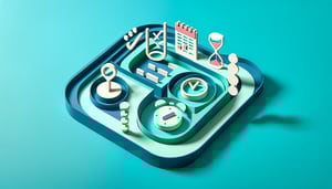 Paper art illustration depicting an appointment form for FormCreatorAI article.