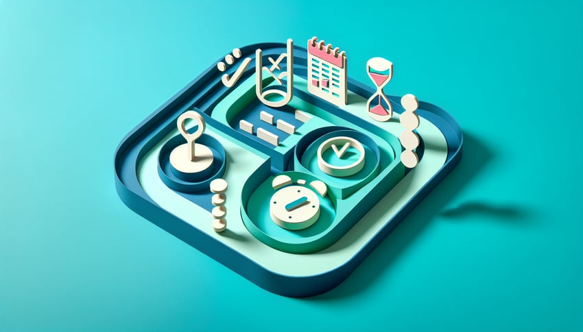 Paper art illustration depicting an appointment form for FormCreatorAI article.