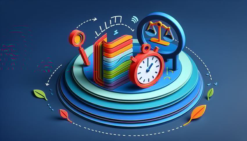 Paper art illustration depicting a self-monitoring behavior form for FormCreatorAI article