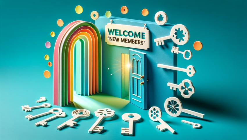 Paper art illustration depicting a new members registration form for FormCreatorAI.