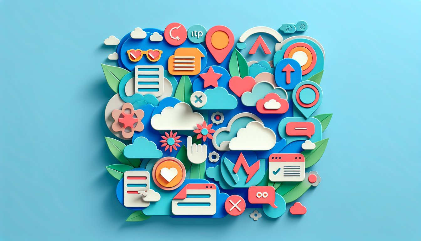 Colorful paper art illustration depicting accessible forms and checklist elements for WCAG 2.2 compliance.