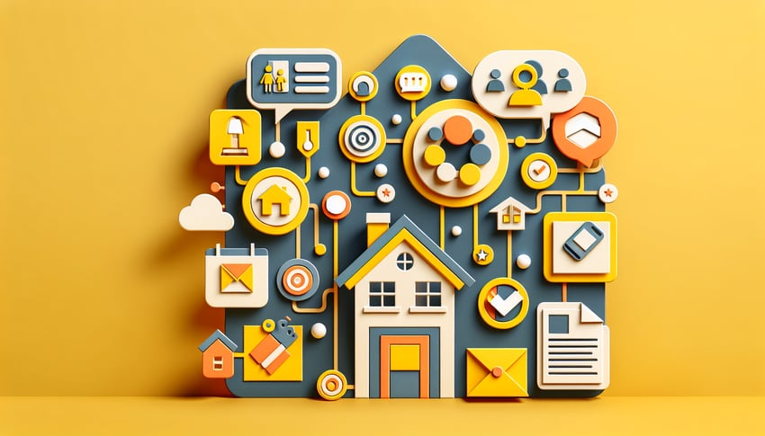 Paper art illustration representing a parent information form for FormCreatorAI article