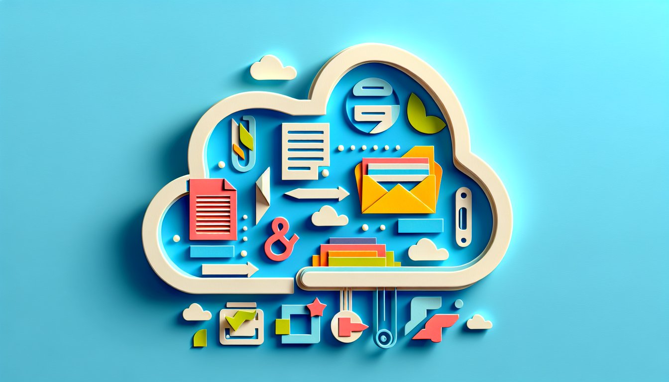 Paper art illustration depicting file upload and e-signature concepts for forms and user experience.
