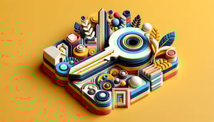 Paper art illustration depicting a checkout form design with key elements highlighted for FormCreatorAI article