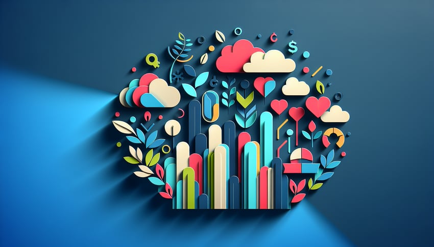 Paper art illustration depicting a fundraiser order form template for FormCreatorAI article.