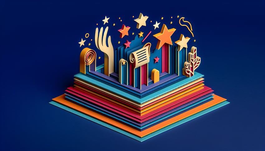 Paper art illustration related to Self Nomination Form Template and FormCreatorAI concepts