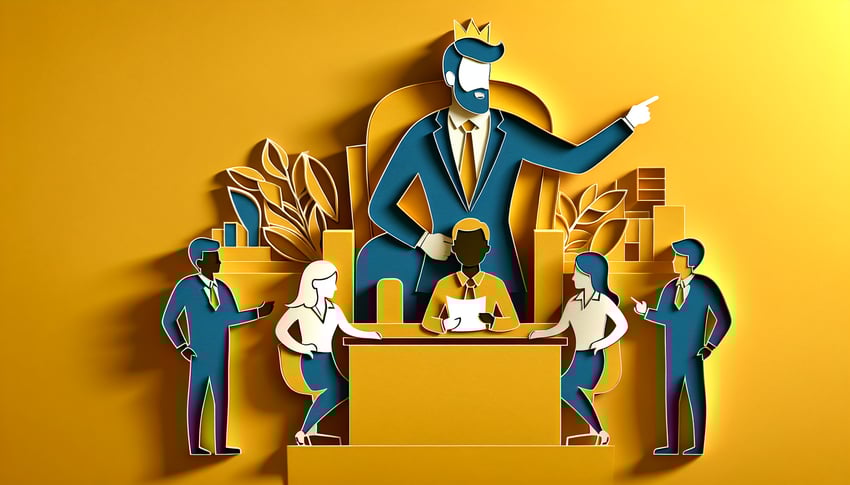 Paper art illustration related to staff supervision form template and FormCreatorAI.