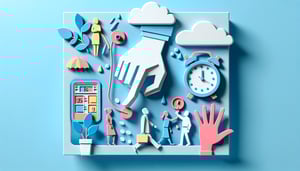 Paper art illustration showcasing a missed punch form template for FormCreatorAI article.