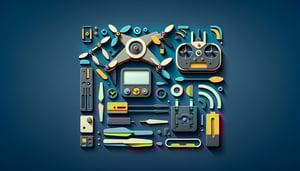 Paper art illustration depicting a drone and checklist elements for a preflight checklist article