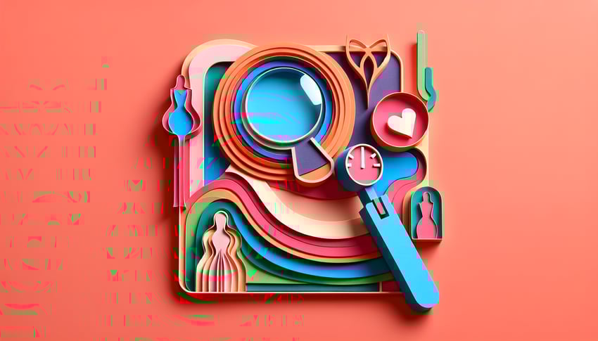 Paper art illustration representing a model registration form design for FormCreatorAI article