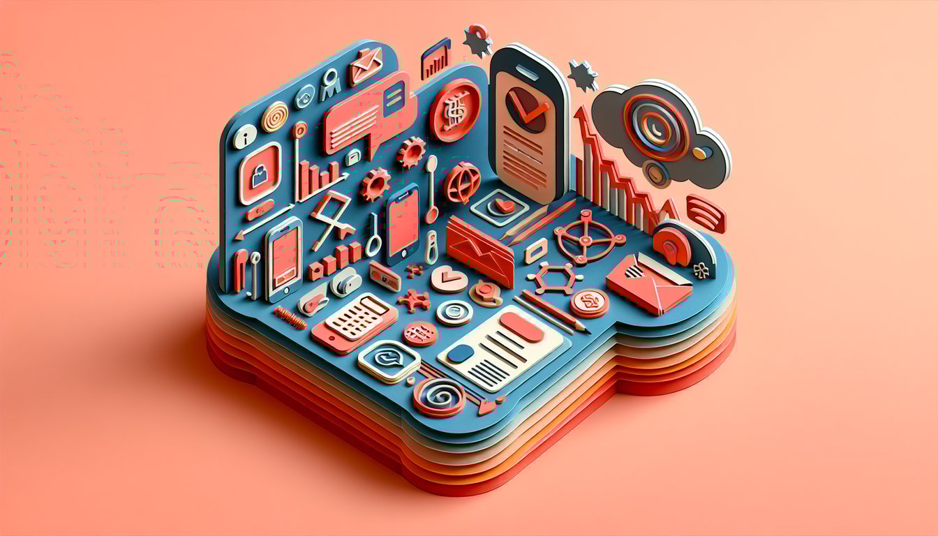 Paper art illustration depicting various payment forms and UX patterns to enhance trust and boost conversions