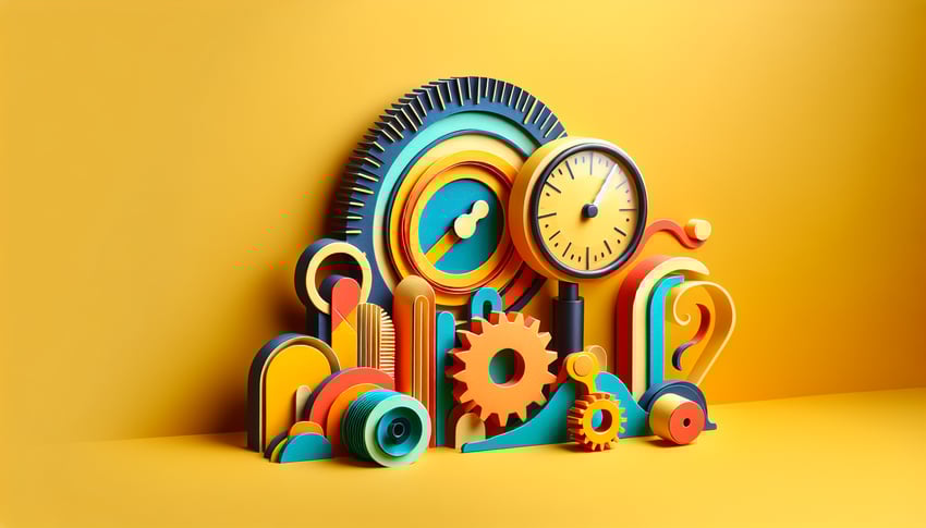 Paper art illustration representing a course evaluation form with checkboxes and text areas for feedback