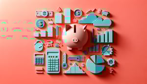 Paper art illustration depicting an income survey form in a creative layout for a financial article