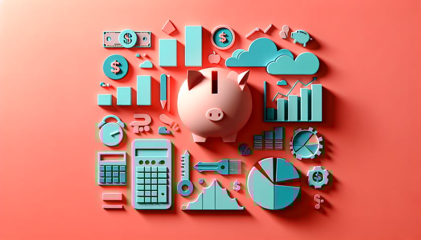 Paper art illustration depicting an income survey form in a creative layout for a financial article