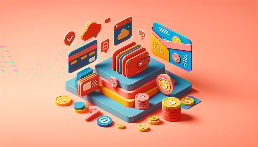 Paper art illustration related to a subscription payment form template for FormCreatorAI