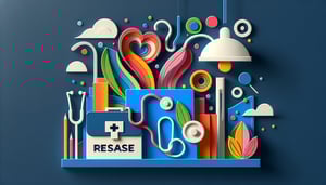 Paper art illustration depicting a physician release to return to work form for medical use.