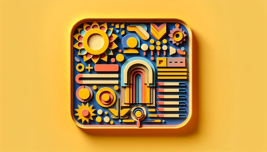Paper art illustration depicting the Beck Depression Inventory Questionnaire Form Template for FormCreatorAI article