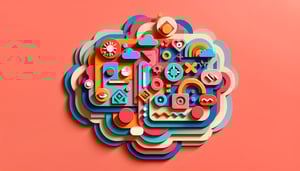 Paper art illustration depicting an ethnicity survey form with various options and checkboxes for demographic data collection