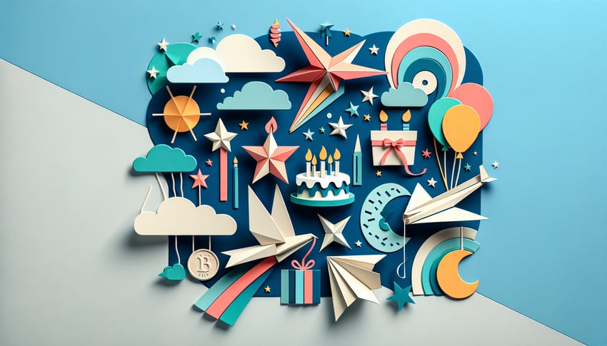 paper art illustration showcasing wish list template design for FormCreatorAI article