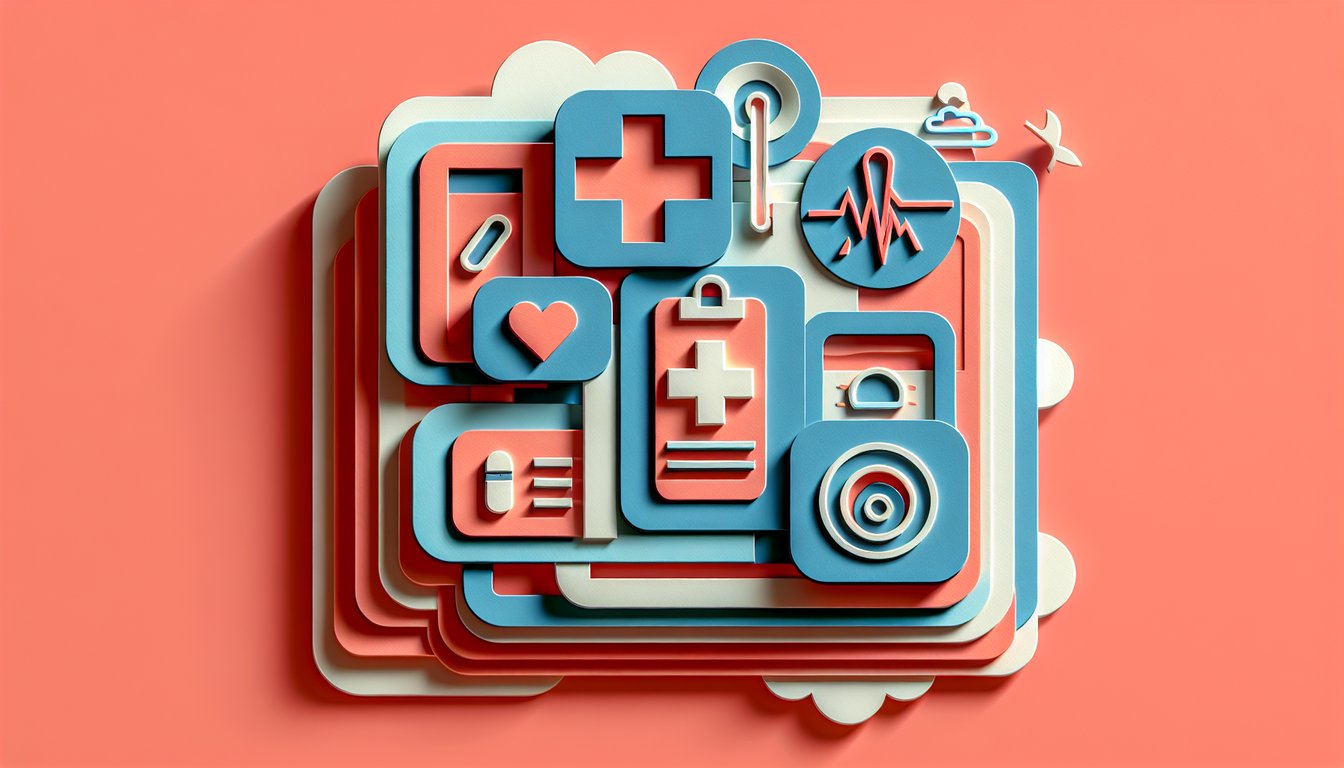 Paper art illustration depicting an emergency permission form template for FormCreatorAI article