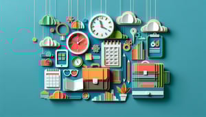 Paper art illustration representing a return to work discussion form for FormCreatorAI article