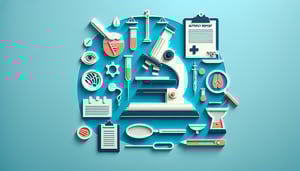 Paper art illustration depicting an autopsy report request form for FormCreatorAI article.