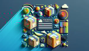 Paper art illustration depicting an RMA form template for FormCreatorAI article