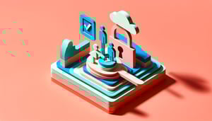 Paper art illustration depicting a withdrawal of consent form template for FormCreatorAI article