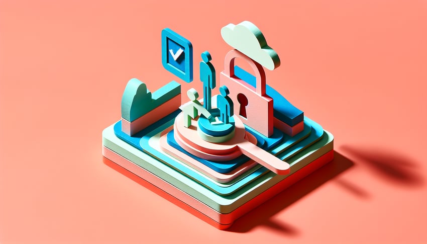 Paper art illustration depicting a withdrawal of consent form template for FormCreatorAI article