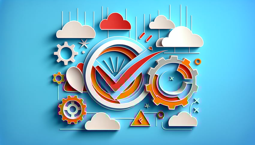 Paper art illustration representing a Non Conformity Report Form template for FormCreatorAI article