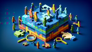 Paper art illustration features a members joining form template design with creative elements and vibrant colors.