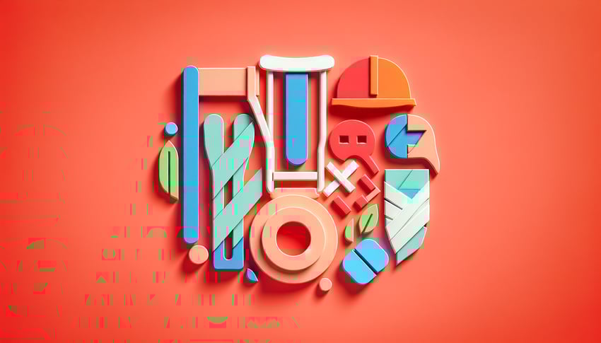 paper art illustration highlighting personal accident claim form template features and layout for FormCreatorAI article