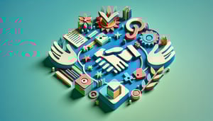 Paper art illustration depicting a participation waiver and release form for FormCreatorAI article