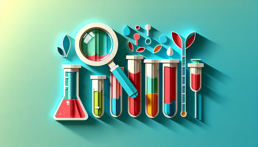 Paper art illustration depicting a urine drug screen form for a FormCreatorAI article.