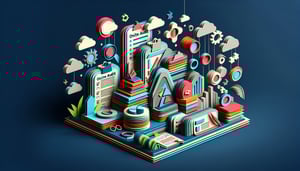 Paper art illustration depicting an onsite audit report form for FormCreatorAI article