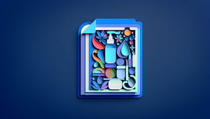 Paper art illustration representing a facial intake form template for FormCreatorAI article