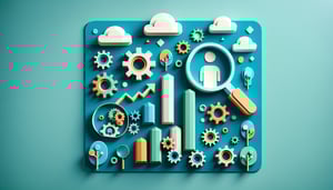 Paper art illustration depicting a skill gap analysis report form template for FormCreatorAI article.